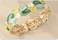 Cringe COCO leaf Bangle Bracelet for Women