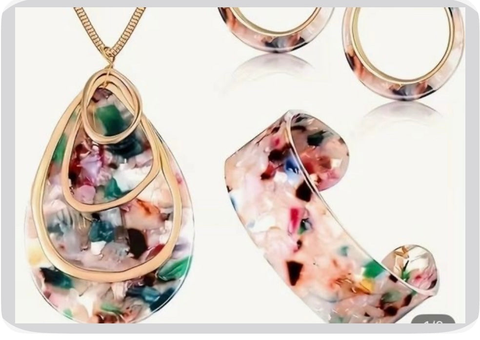Acrylic Jewelry set for Women Statement