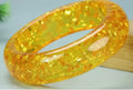 Elegant Yellow Resin Bangle