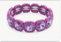 Colored Glass Beaded Elastic Bracelet