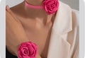 Necklace Bracelet simple Fashion Polyester Jewelry Set Floral Jewelry Gift for Party