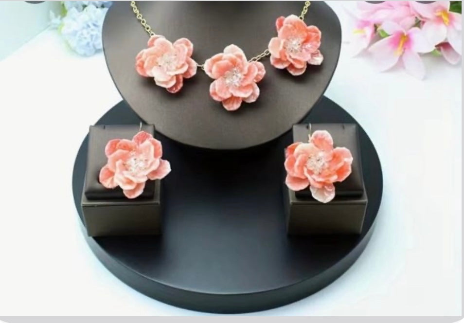 Double set Layer Beaded Handmade Acrylic Petals Multicolor-Options Fashionable High-end Daily Versatile Party
