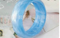 Fashionable water Ripple Plaid Round Resin Bracelet