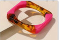 Gorgeous Bracelet Multicolor Resin Bangle Bracelet