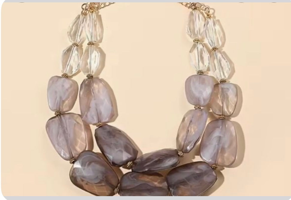 Vibrant Multicolor Acrylic Necklace for Women