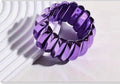 2 Retro Inspired Bold purple Resin Bangle Bracelet