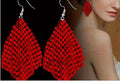 Fashionable earrings with silver fish Sequins Tassel earrings, Long Earrings