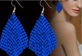 Fashionable earrings with fish hooks Sequins Tassels