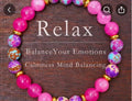 Pink Crystal Relaxing Natural Bracelet