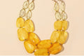 Yellow and Gold statement Necklace