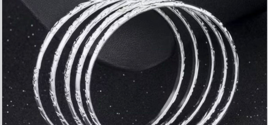 Sterling Sliver Geometric Bracelet for Women