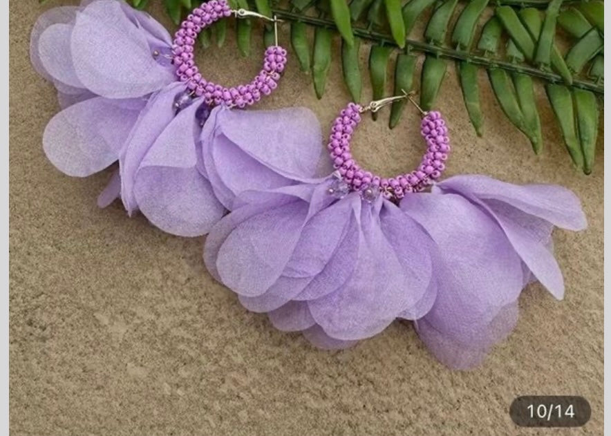 Gorgeous Purple earrings fashion