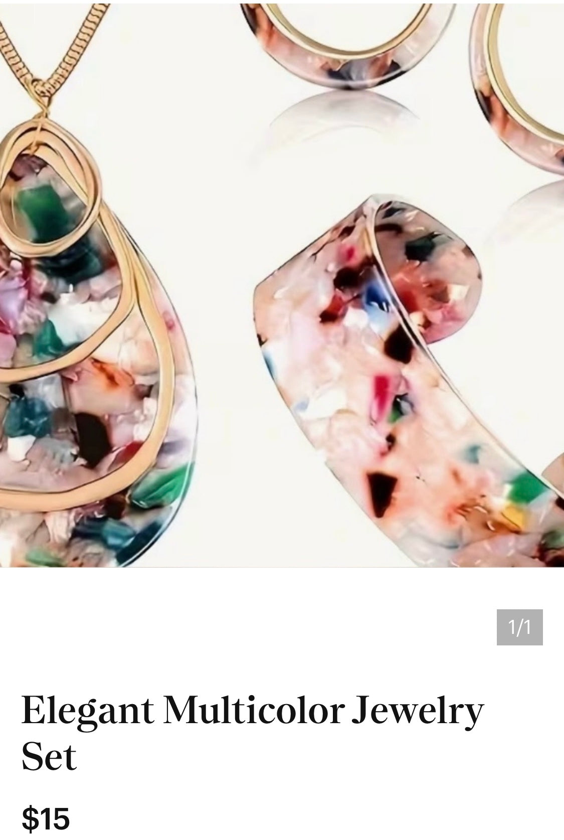 Elegant Multicolor Jewelry set Necklace set